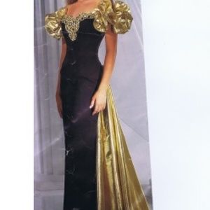 C4 1715 gown, formal, after-five, cocktail, bride,